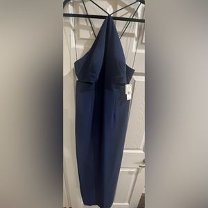 Navy Halter Dress